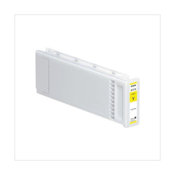エプソン（EPSON） インクジェットカートリッジ SC1Y70 〔インク色：イエロー 700ml〕 1個 | 