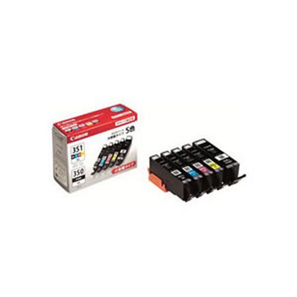 〔純正品〕 Canon キャノン インクカートリッジ/トナーカートリッジ 〔BCI-351XL+350XL/5MP〕 5色入り | 