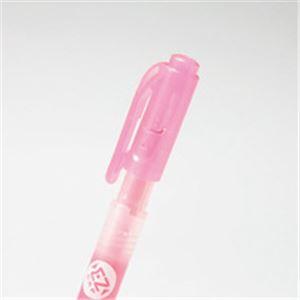 （まとめ）TANOSEE キャップが外しやすい蛍光ペン ツイン 青×10本 |  | 03