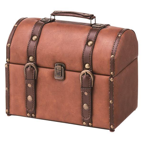 トランク 合皮製旅行バッグ 幅30×奥行20×高さ25cm 合皮 合成皮革 I.W アイダブリュー ショップ 店舗 インテリア家具 | 