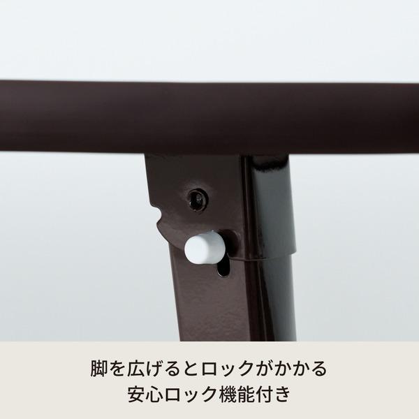 ハウステーブル(60)(ブラウン/茶) 幅60cm×奥行45cm 折りたたみローテーブル 折れ脚 木目 軽量 コンパクト 完成品 NK-60 |  | 02