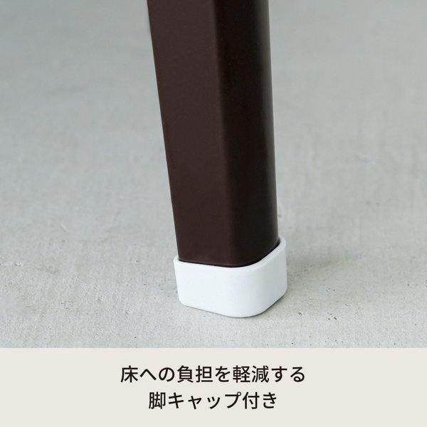 ハウステーブル(75)(ブラウン/茶) 幅75cm×奥行50cm 折りたたみローテーブル 折れ脚 木目 軽量 コンパクト 完成品 NK-75 |  | 03