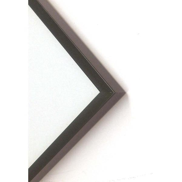 〔 角額 〕木製正方額 250角 250×250mm ブラウン 壁掛けひも フレーム 額縁 額 |  | 02