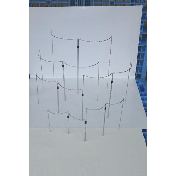 〔10本×1組〕 フラワーガード/ガーデニング用品 〔幅12×高さ26×奥行3cm〕 ジョイント付き 日本製 〔園芸 庭 花〕 |  | 03