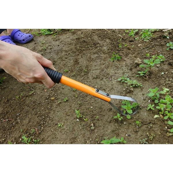 ガーデンプロ ミニ (草刈り器具/除草器具) 〔スリムタイプ〕 両刃 防サビ加工 ステンレス 日本製 〔園芸 ガーデニング用品〕 140 |  | 02