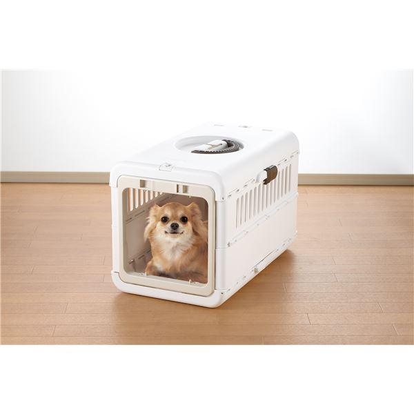 キャンピングキャリー 折りたたみ S アイボリー 日本製 プラスチック ペットキャリー 犬猫用品 ペット用品 |  | 01