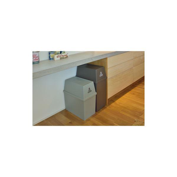 ゴミ箱 ダストボックス 幅28cm 45L ブラウン 日本製 ふた付き スタッキングペール 完成品 キッチン 台所 店舗 備品 |  | 01