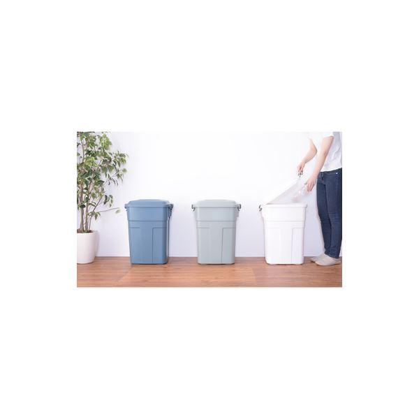ゴミ箱 ダストボックス 幅45.5cm 50L ホワイト ふた付き 日本製 ポリエチレン スチール トラッシュカン キッチン 店舗 |  | 01