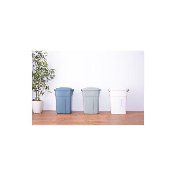 ゴミ箱 ダストボックス 幅45.5cm 50L ホワイト ふた付き 日本製 ポリエチレン スチール トラッシュカン キッチン 店舗 |  | 02