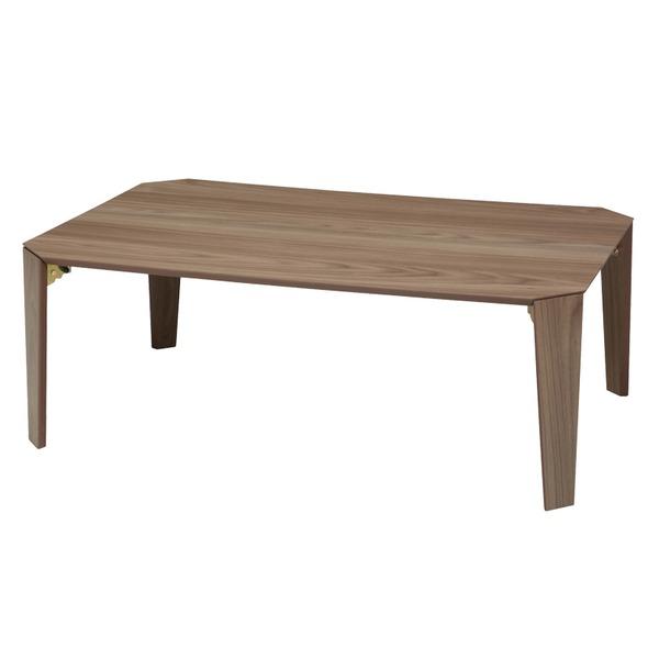 〔2個セット〕カームテーブル（ブラウン） 幅90cm/机/木製/折り畳み/ローテーブル/折れ脚/ナチュラル/ワイド/幅広/センターテーブル/北欧/業務用/完成品/CALM-90 |  | 04
