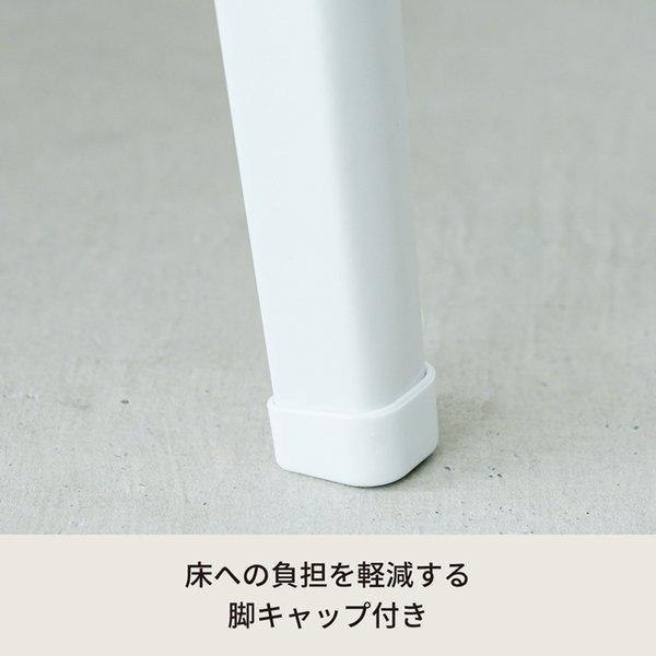 ハウステーブル（60）（ホワイト/白） 幅60cm×奥行45cm 折りたたみローテーブル 折れ脚 木目 軽量 コンパクト 完成品 NK-60 |  | 03