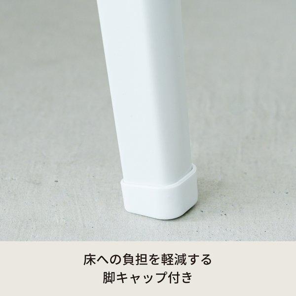ハウステーブル(75)(ホワイト) 幅75cm×奥行50cm 折りたたみローテーブル 折れ脚 木目 軽量 コンパクト 完成品 NK-75 |  | 03