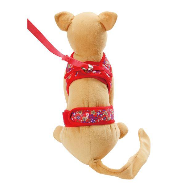 （まとめ）猫小町ソフトハーネスリード まり S レッド(ペット用品)〔×3セット〕 |  | 02