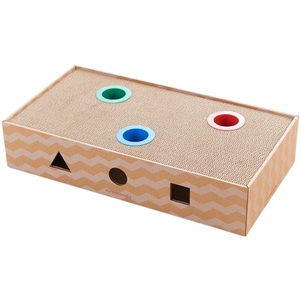 （まとめ）ニャンコロビー ボックスタイプ(ペット用品)〔×2セット〕 | 