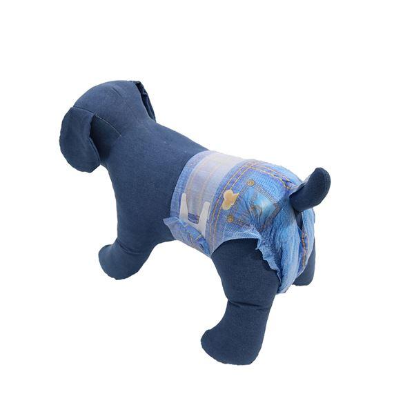 （まとめ）ジーンズ風パンツ S 18枚 （ペット用品）〔×8セット〕 |  | 01