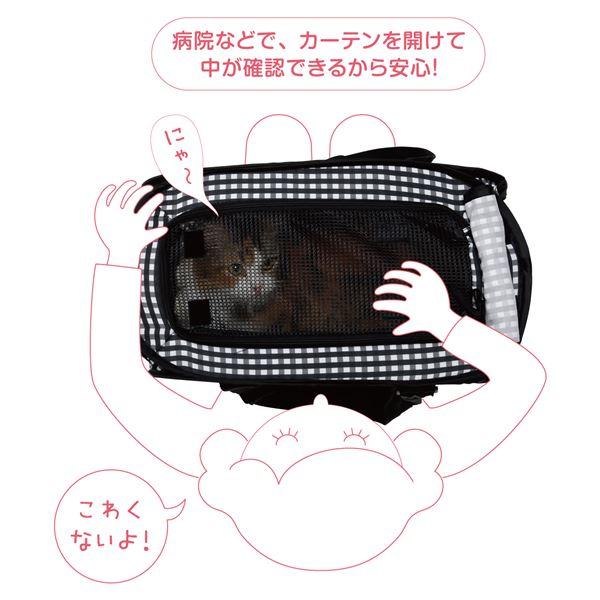 (まとめ) 〔12セット〕 ポータブルキャリー 猫用 折りたたみ式 軽量 キャリーバッグ キャリーケース ペット用品 |  | 02