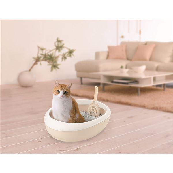 （まとめ）ラプレ ネコトイレ M ホワイト (ペット用品) (×5セット） |  | 02