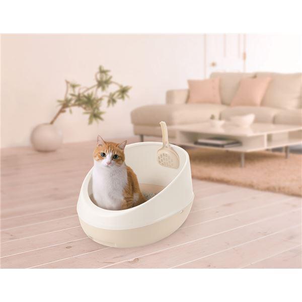 （まとめ）ラプレ ネコトイレ ハーフカバー ホワイト (ペット用品) (×2セット） |  | 03