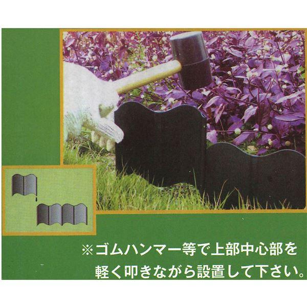 根止めフェンス II 40枚組 幅16cm 打ち込み用 ゴムハンマー付き 差し込み式 ガーデニング用品 園芸用品 農作業 家庭菜園 |  | 04