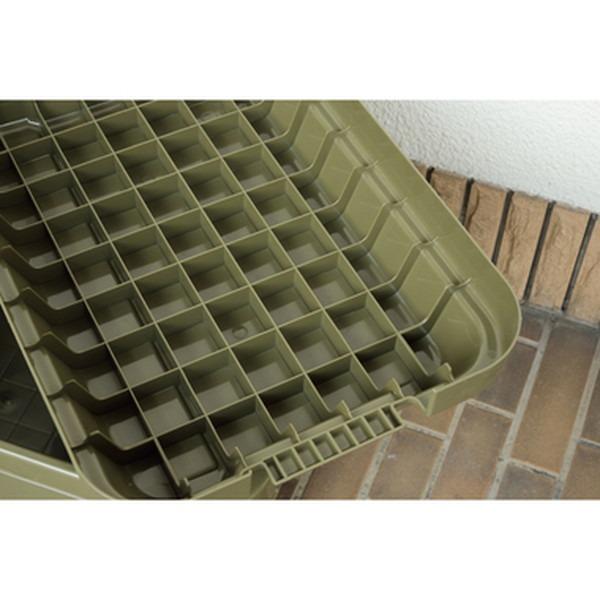 収納ボックス 収納ケース 幅60cm 50L カーキ 耐荷重100kg ロック機能付取っ手 日本製 トランクカーゴ 玄関 ベランダ アウトドア |  | 02