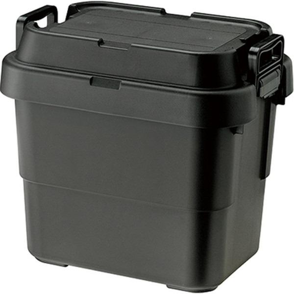 収納ボックス 収納ケース 幅39.2cm 20L ブラック S蓋 車用 ルーフキャリー対応 日本製 トランクカーゴ アウトドア キャンプ | 