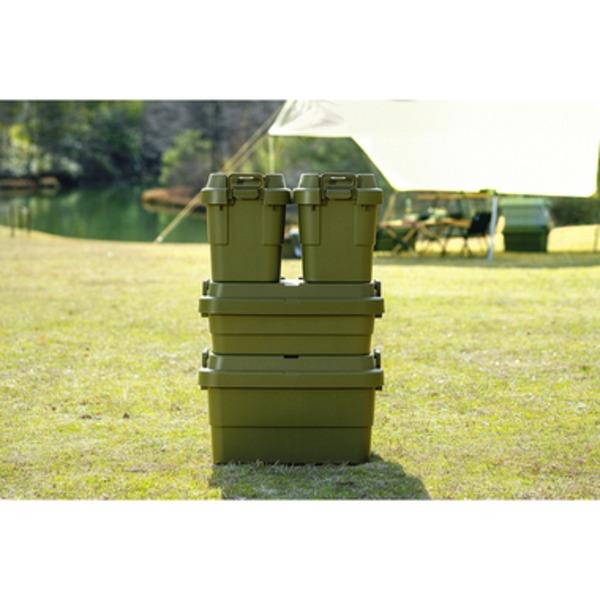 収納ボックス 収納ケース 幅60cm 50L LOW TYPE 浅型 カーキ S蓋 車用 ルーフキャリー対応 日本製 トランクカーゴ アウトドア |  | 01