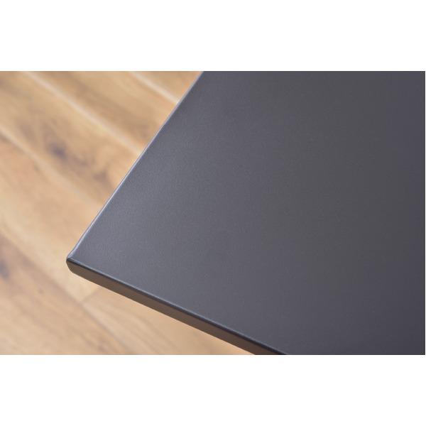 サイドテーブル ミニテーブル 幅60cm ブラック スチール アジャスター スクエア カフェテーブル 組立品 リビング 店舗 ショップ |  | 01