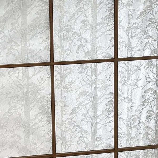 障子に貼る レース 100×200cm 2枚入り 森林柄 破れにくい 花粉をキャッチ UVカット 断熱 保温 日本製 柄あり リビング 和室 | 