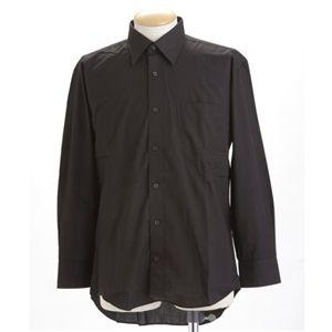 〔2枚セット〕 ワイシャツ M ブラック ＆ ホワイト 長袖 メンズ ビジネス Yシャツ 長袖シャツ 仕事着 仕事 通勤 ビジネス |  | 01