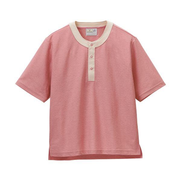トンボ 半袖シャツ クレープ防縮ニットピンク Lサイズ CR811-14-L 1着 | 