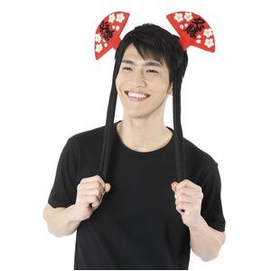 〔コスプレ衣装/コスチューム〕 応援 パタパタカチューシャ 必勝扇子 〔イベント パーティー〕 |  | 04