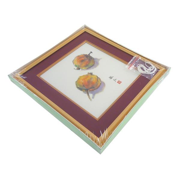 色紙額 収納サイズ：273×242mm 木目色紙額 エンジ 額縁 額 フレーム |  | 01