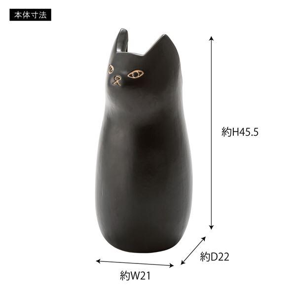 傘立て アンブレラスタンド 約幅21×奥行22×高さ45.5cm 猫型 ブラウン 陶器 完成品 玄関 入口 エントランス 店舗 オフィス |  | 04