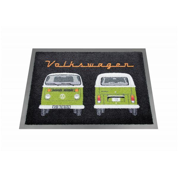 VW Collection ドアマット 玄関マット T2バス フロント＆リア グリーン T2DM03 | 