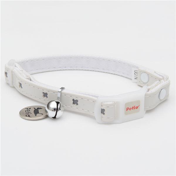 （まとめ）CAT COLLAR クロスレザーカラー ホワイト〔×3セット〕 (猫用品/首輪) | 