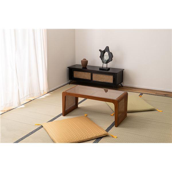 座布団 約幅70×奥行70×高さ7cm ゴールド クッション性 軽量 移動便利 大判 フロアクッション リビング インテリア雑貨 |  | 01