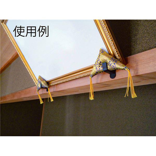 高級額受けクッション 高級額受用フトン 三角金襴フトン 紫 〔2個セット〕 額受け座布団 額受けクッション 額受用フトン |  | 03