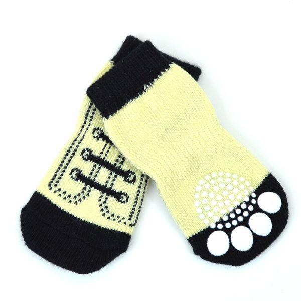 （まとめ）L'ange ペットソックス4足セット sneaker S 犬用靴下〔×2セット〕 |  | 03