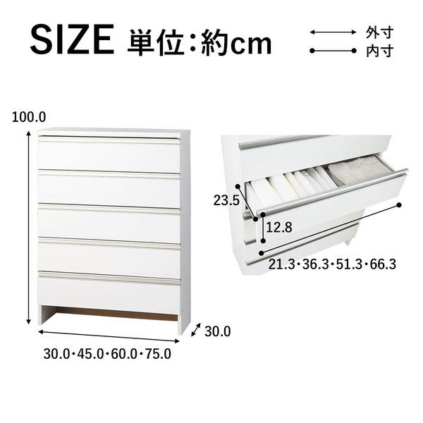 薄型 ランドリー収納庫 ホワイト 幅30cm ロータイプ 収納家具 スリム ランドリーチェスト ランドリー収納 洗面所収納 組立品 |  | 01