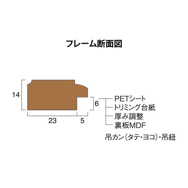 賞状額 絵画額 ポスター額 コピー用紙 トリミング用紙付き SP A3（大） 収納寸法：318×440mm ブラウン 額 額縁 フレーム |  | 04