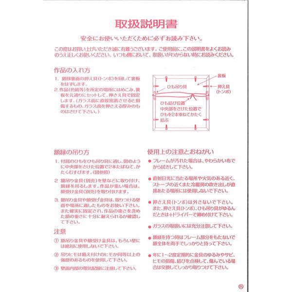 色紙額 (8×9) 273×242mm 厚み：約7mmまで よもぎ UVカットアクリル仕様 フレーム 額縁 額 色紙額縁 |  | 04