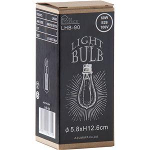 エジソン球 S W5.8×D5.8×H12.6cm クリア E26/60W 電球 照明 ライト 完成品 |  | 01