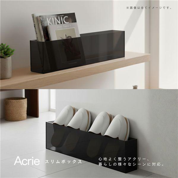 〔12個セット〕アクリー スリムボックス(ブラック/黒) スリッパラック 卓上収納 文房具 収納ケース 小物 デスク周り 整理 玄関 オフィス デスクオーガナイザ... |  | 01