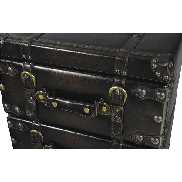 チェスト タンス 幅41cm 4段 合成皮革 Traver Furniture リビング ダイニング ベッドルーム インテリア家具 店舗 什器 |  | 02