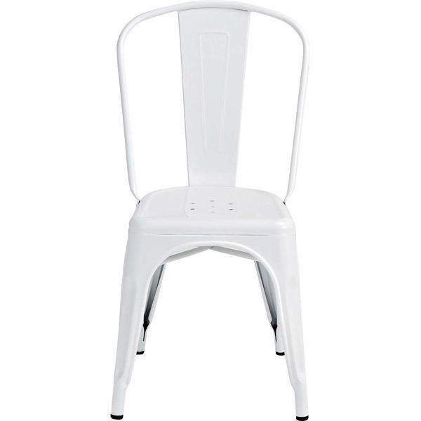 スタッキングチェア パーソナルチェア 幅45cm アイボリー スチール クレールチェア リビング ダイニング | 