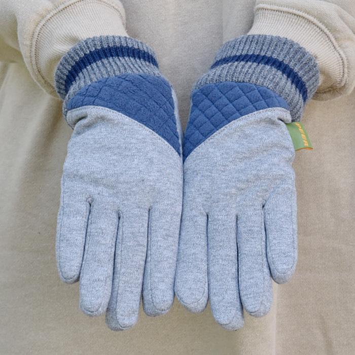 手袋 レディース 五指 スウェット 切替し ニットカウス 裏ボア スポーツ カジュアル peer メール便送料無料 発熱 保温 暖かい 通勤 通学 あったかグッズ |  | 12