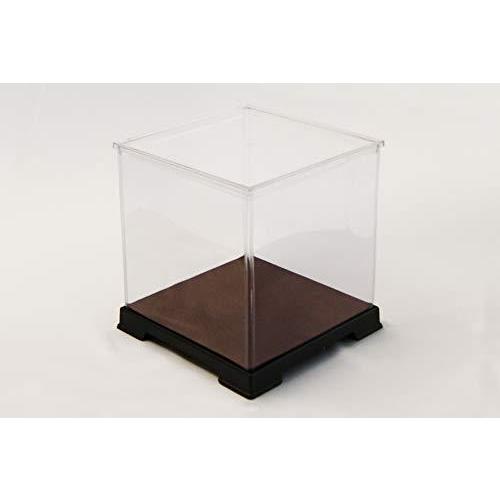 あなたにおすすめの商品 ノーブランド品 フェアリーランド 幅40cm 奥21cm 高43cm こげちゃ 台座フェルト加工 背面ミラー 人形ケース フィギュアケース フィギュア