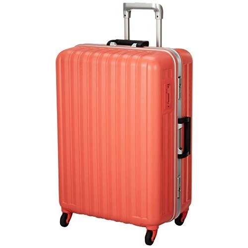 バウンドリップ スーツケース グッドサイズ 大容量 軽量素材 消音ブレーキキャスター BD55 70L 68 cm 4.3kg コーラルピンク
