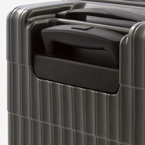 KEYUCA ケユカ Grarif スーツケース F 33L / グレー おしゃれ キャリーバッグ フロントポケット 軽量/耐久性/tsaロック LCC対応 ビジネス 