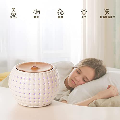Vitruvi 家電 加湿器 アロマディフューザー 7色 アロマ加湿器 空焚き防 おしゃれ 卓上 アロマ 人気 300ml 加湿器 空焚き防 大容量 アロマ ハンドワーカー A B098x8hsv4 2113